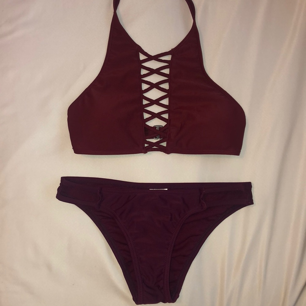 Maroon Bikini